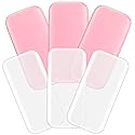 YEAJOIN 6PCS Silicone False Eyelash Holder Pads for Eyelash Extensions Loose Lash, Reusable Eyelash Extensions Tools, Transparent and Pink