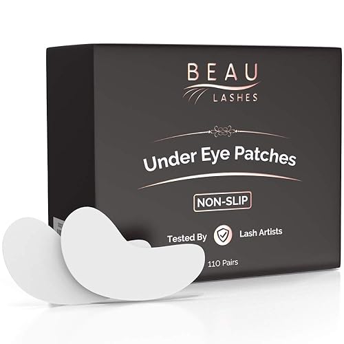 100 Pairs Under Eye Pads for Lash Extensions - Lint Free Hydrogel Eye Patches with Vitamin C & Moisturizing Aloe Vera for Eyelash Extension & Lash