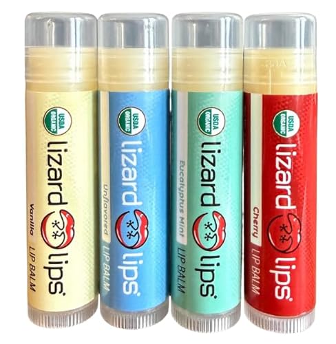 Lizard Lips USDA Certified Organic - 4 Flavor Variety Pack