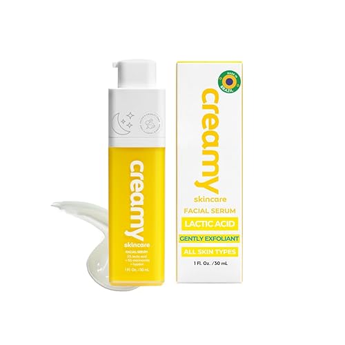 Creamy Skincare Hydrating 5% Serum, Moisturizing Face-Exfoliator with 5%, 5% Niacinamide, and Hypskin, Face Serum for Dry and Dull Skin, Gentle