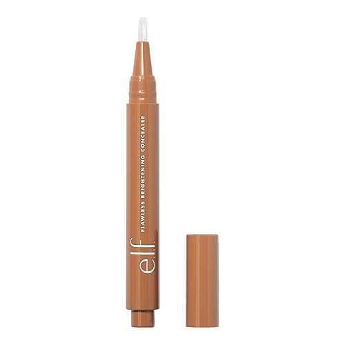 e.l.f. Flawless Brightening Concealer, Illuminating & Highlighting Face Makeup, Conceals Dark Under Eye Circles, Light 23 C, 0.07 Fl Oz