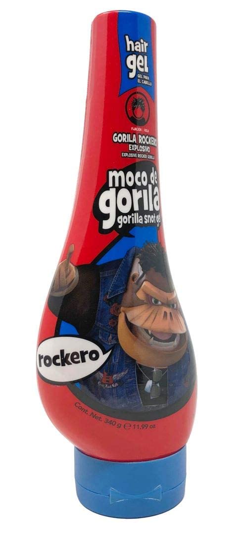 Moco De Gorila Gel Mega Hold 11.99 Ounce (Red) Rockero (355ml) (3 Pack)