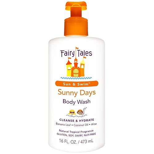 Fairy Tales Sunny Days Chlorine Removal Body Wash, For All Age Swimmers | After Swim Chlorine, Salt And Sunscreen Removal | No Harsh Chemicals or