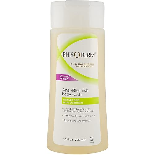 pHisoderm Anti-Blemish Body Wash 10 oz (Pack of 6) Beauty & Personal Care Phisoderm