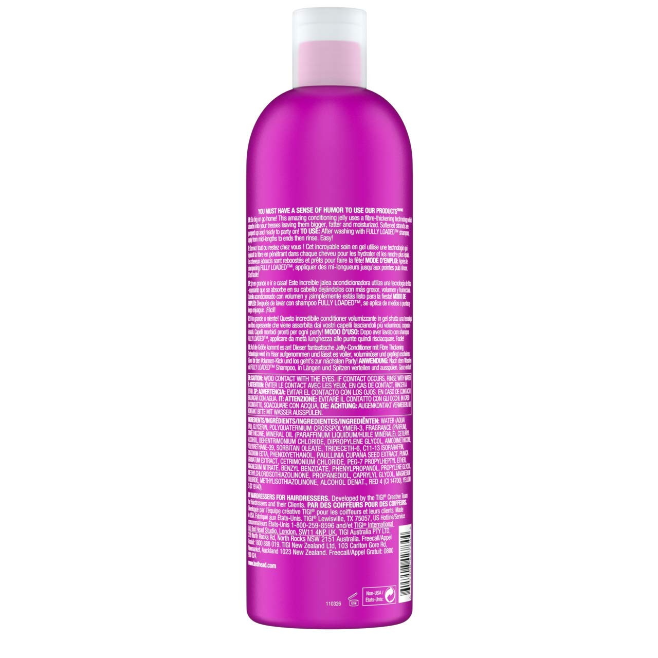 BED HEAD by TIGI Fully Loaded Tween Duo Volume Shampoo & Conditioning Jelly For Fine, 25.3 Fl Oz (Pack of 2)