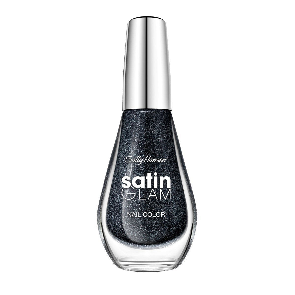 Sally Hansen Satin Glam Nail Color ~ Silk Onyx 08 Beauty & Personal Care Sally Hansen