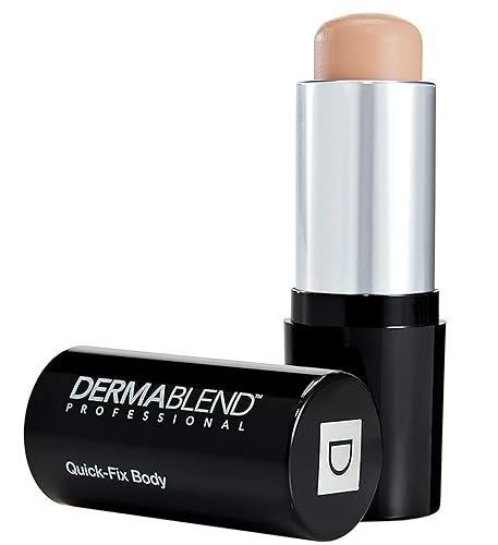 Dermablend Quick-Fix Body Makeup Full Coverage Foundation Stick, Water-Resistant Body Concealer for Imperfections & Tattoos, 0.42 Oz
