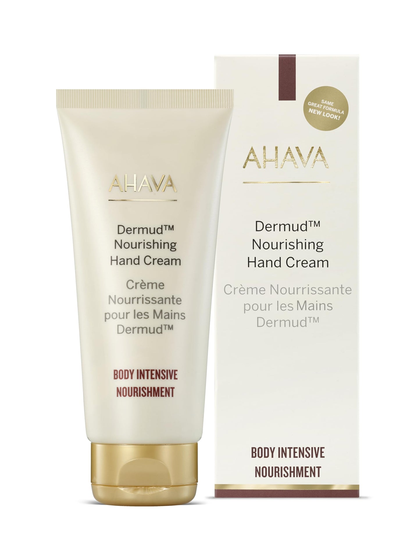 AHAVA Dermud Nourishing Hand Cream - Intensely Hydrates, Soothes, Relieves Dry & Sensitive Hands, Enriched by Dermud Mud Complex, Osmoter, Aloe Vera