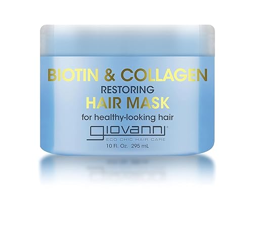 GIOVANNI Biotin & Collagen Hair Mask - Deeply Conditions, Detangles, Helps Rebond Split Ends, For All Hair Types, Moisturizing, Helps Create Shine