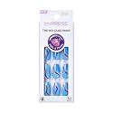 KISS imPRESS No Glue Mani 30 Pcs Press On Nails, Easy Apply, Hassel-Free Removal, Simple Peel & Press, Essential Tools Included, Prep Pad Beauty & Personal Care KISS