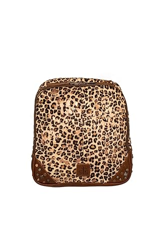 STS Ranchwear Womens Great Plains Mini Leopard Print/Brown Leather Backpack OS