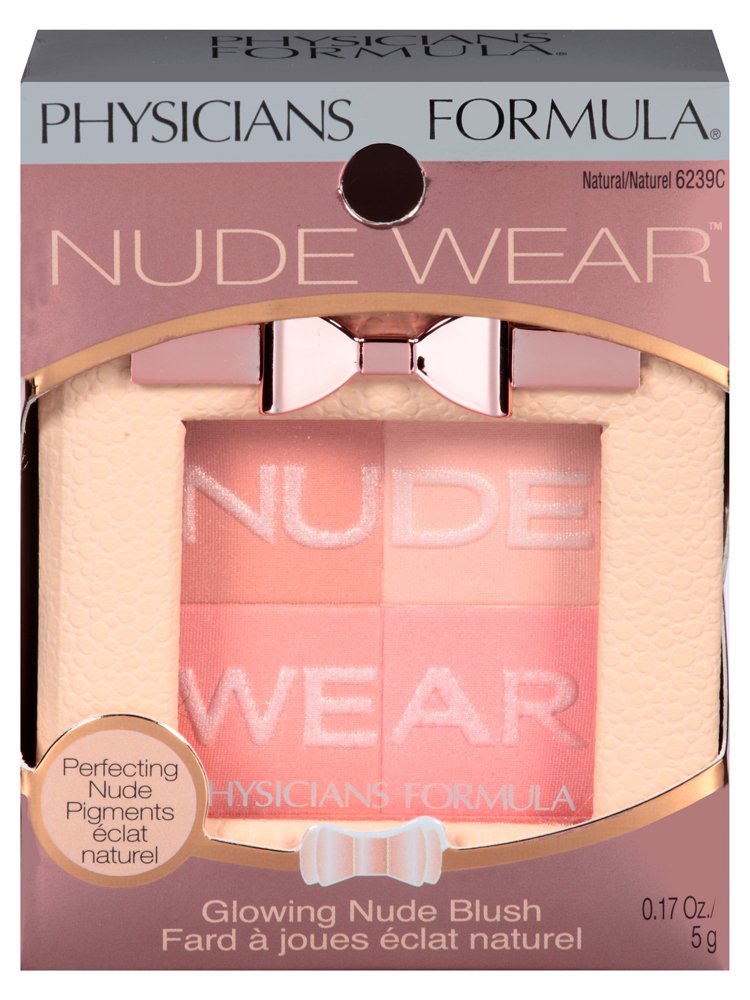 Physicians Formula Nude Wear Glowing Nude Blush, Natural, 0.17 Ounce