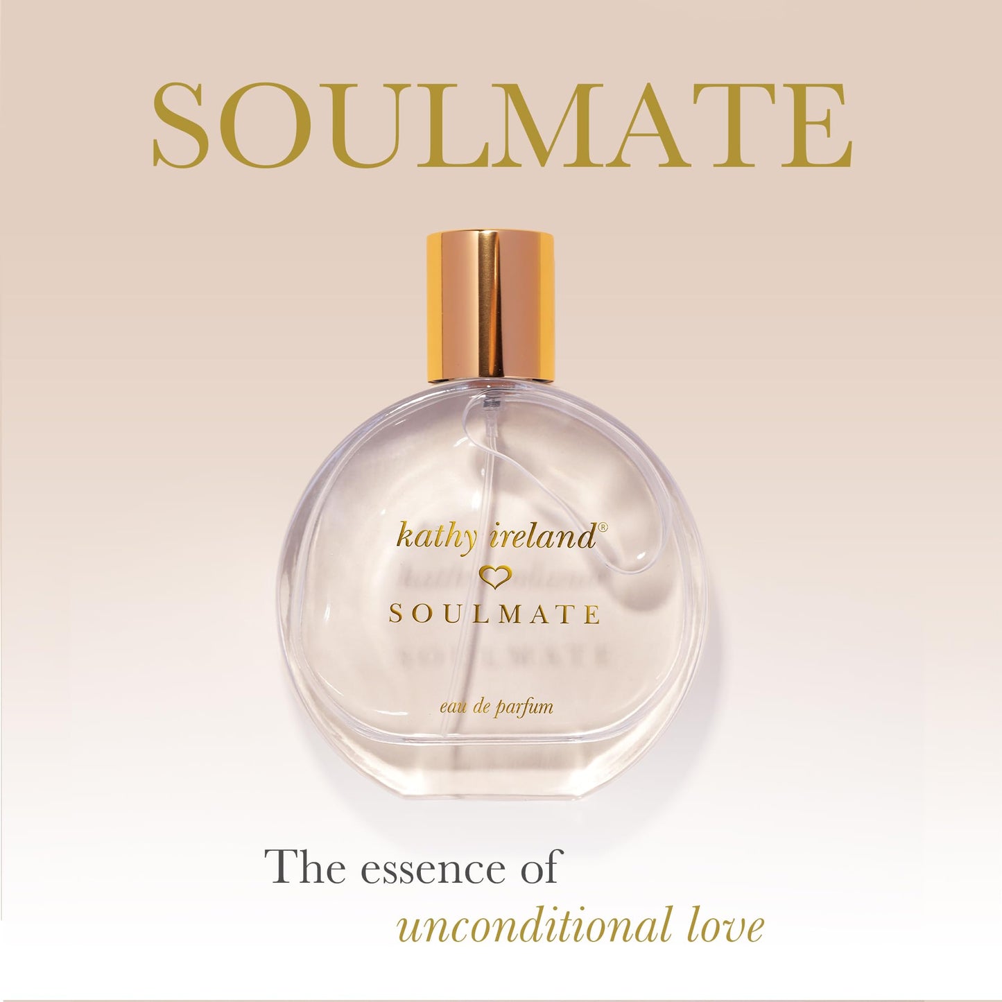 Kathy Ireland Soulmate - Floral, Fruity, Gourmand Perfume for Women - Eau de Parfum with Cherry, Mandarin, Pink Jasmine, Amber Notes - 3.4 oz Beauty & Personal Care Kathy Ireland