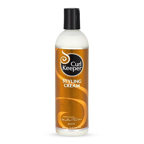 Curl Keeper Hair Styling Cream for Curly Hair, 8 Fl Oz - Frizz-Free Curl Defining Cream Defines, Detangles & Moisturizes for All Curl Types
