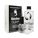 Seche Clear Professional Kit, Crystal Clear Base Coat for Nail Polish, 4 oz & 0.5 oz Refill