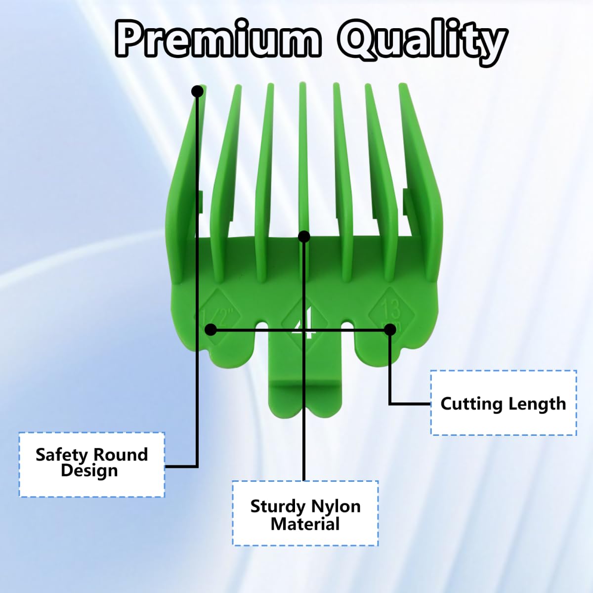 WELURE 6Pcs Clipper Guards Set Compatible for Wa-hl MC2 MC3 Multi-Purpose 79607 Clipper Models - Multi-Colored Beauty and Personal Care WELURE