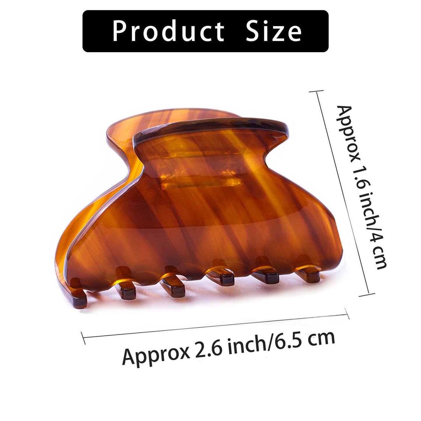 Womens Hair Clips Medium Claw Clips Tortoise Hair Jaw Clips Celluloid Hair Claw Clamps Acetate Hair Clip 3 Pack,Tortoise Shell/Black/Brown Beauty and Personal Care Fsmiling