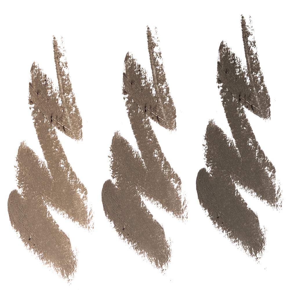 BaeBlu Cruelty Free Retractable Eyebrow Crayon, Vegan Non-Toxic Long Wear Brow Definer With Brush, Deep Brown Pen