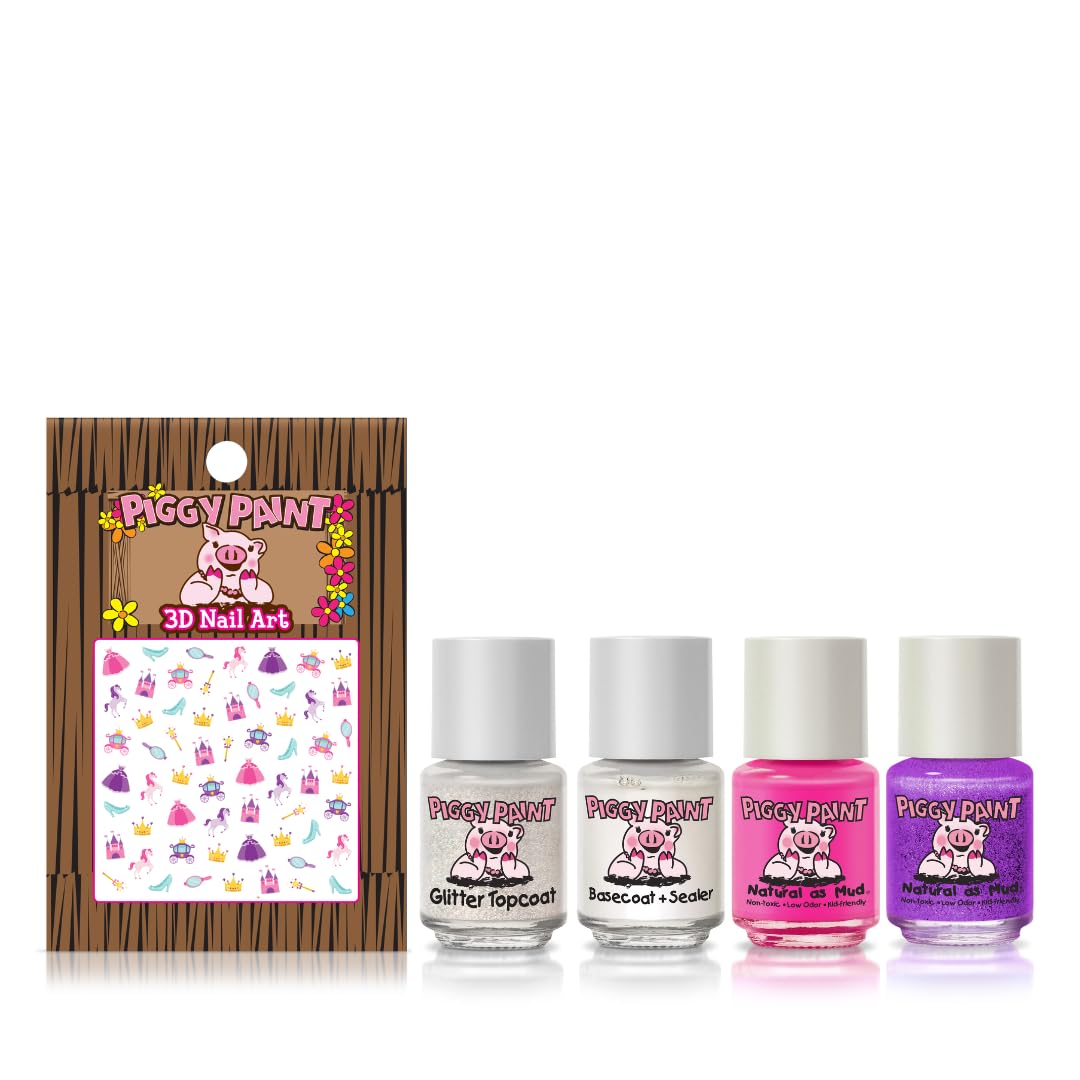 Piggy Paint | 100% Non-Toxic Girls Nail Polish | Safe, Cruelty-free, Vegan, & Scented for Kids | Showstopper Starter Set Beauty & Personal Care Piggy Paint