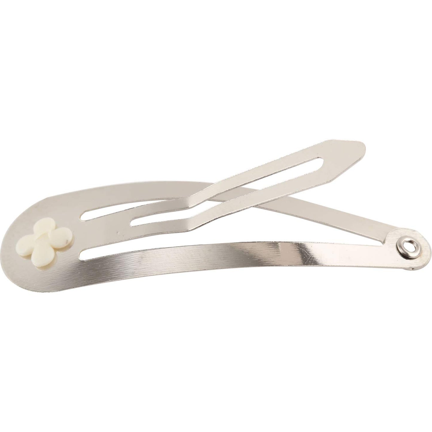 Lawie 50 Pack Bulk 2 Inch 5 CM Glue Pad Snap Metal Hair Clips Barrettes Hairpins Clips Hairgrips Craft DIY Accessories