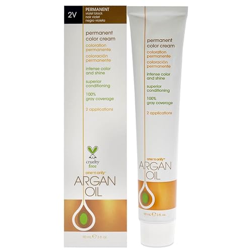 One N' Only Permanent Hair Color - Permanent Hair Dye Made with Argan Oil - Delivers Rich, Accurate Tones with Gray Coverage - Improves Moisture
