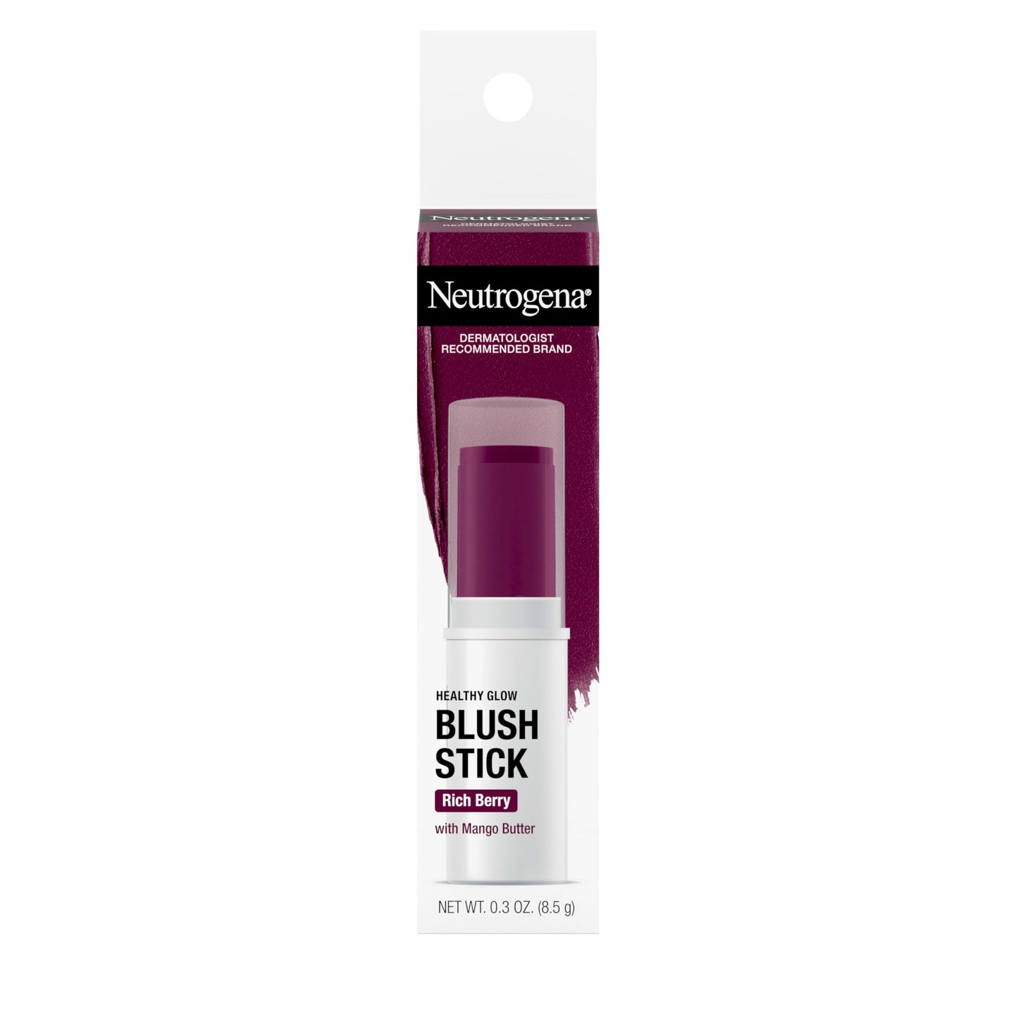 Neutrogena Healthy Glow Blush Stick, Easy to Use Lightweight Makeup, Ultra Creamy Cheek Color with Mango Butter Leaves Skin with a Natural Looking