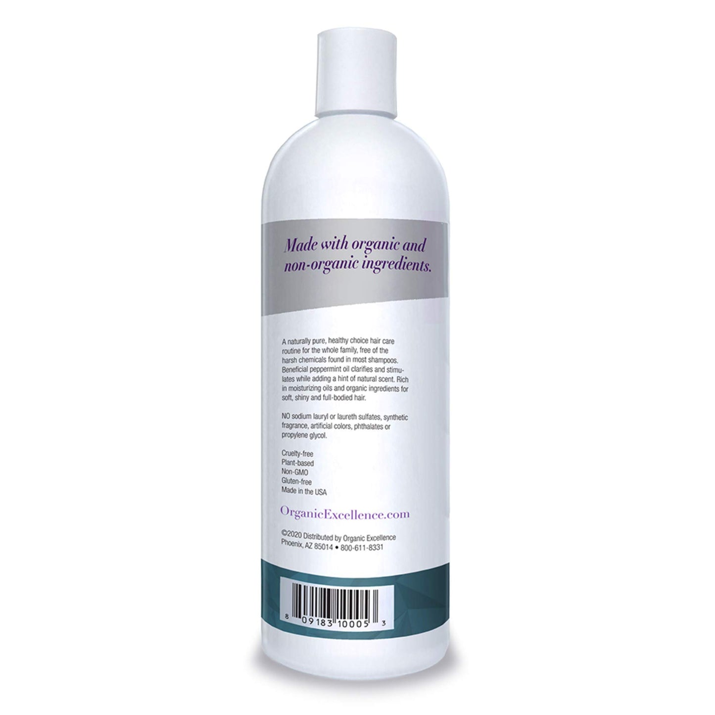 Organic Excellence Wild Mint Shampoo - 16 oz