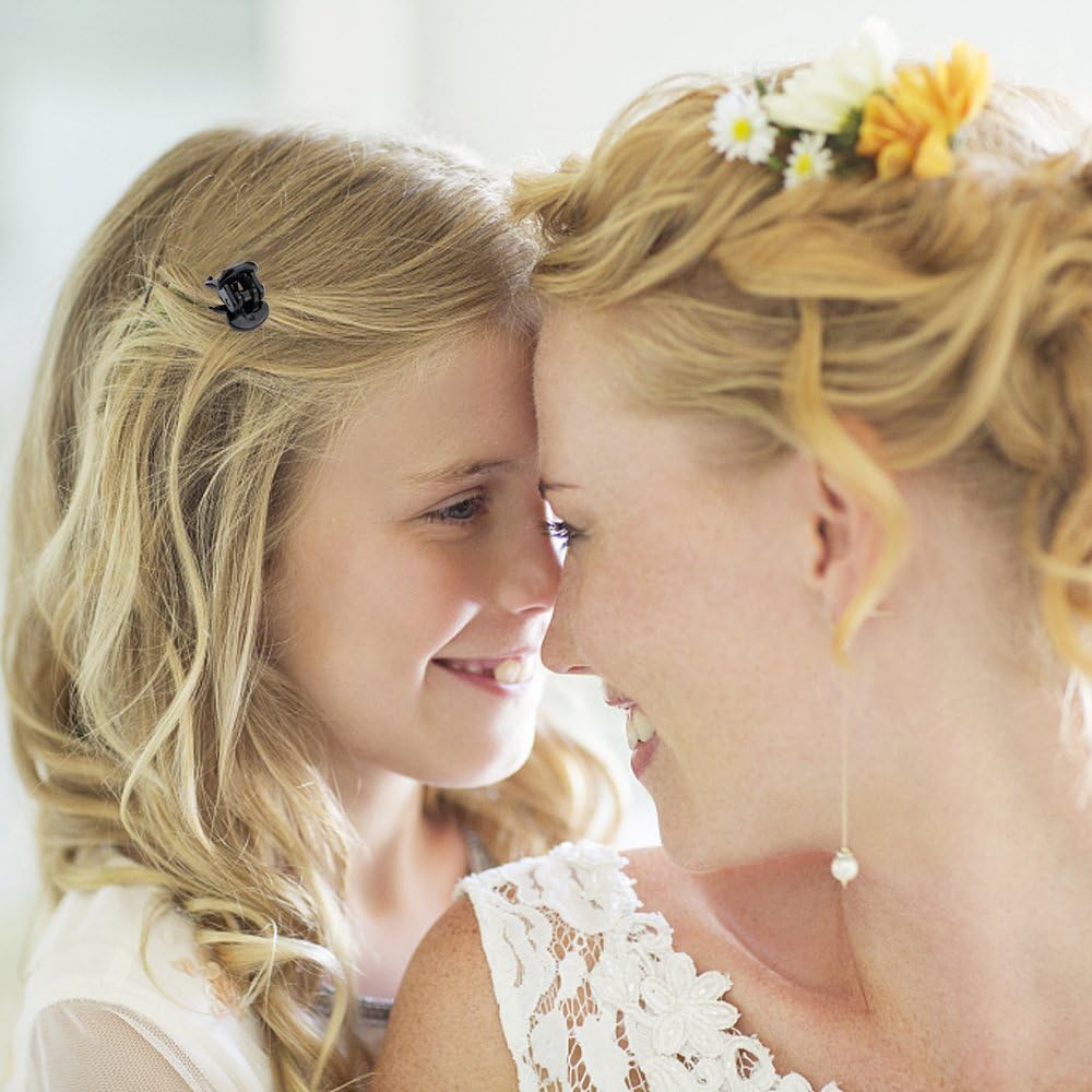 JANYUN 48Pcs Mini Hair Claw Clips, Black Brown Small Hair Clips for Girls Women Fine Hair Plastic Multifunction Clamp Clips Hair Accessories Gifts