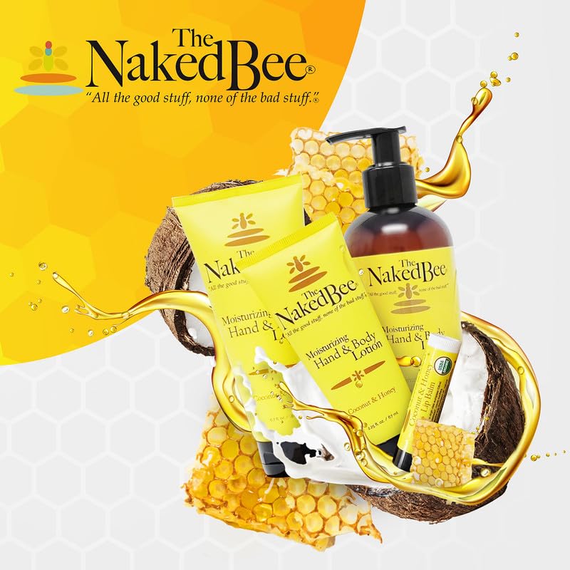 The Naked Bee Organic Orange Blossom Honey Lip Balms - 3 Pack Beauty and Personal Care The Naked Bee