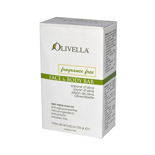 Olivella Bar Soap No Fragrance 3.52 Ounce (Pack of 2)