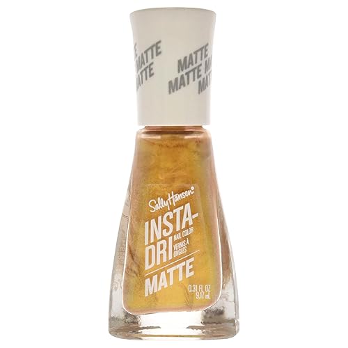 Sally Hansen Insta Dri Matte Metallics, Gold Rush, 0.31 Fl Oz (Pack of 1)