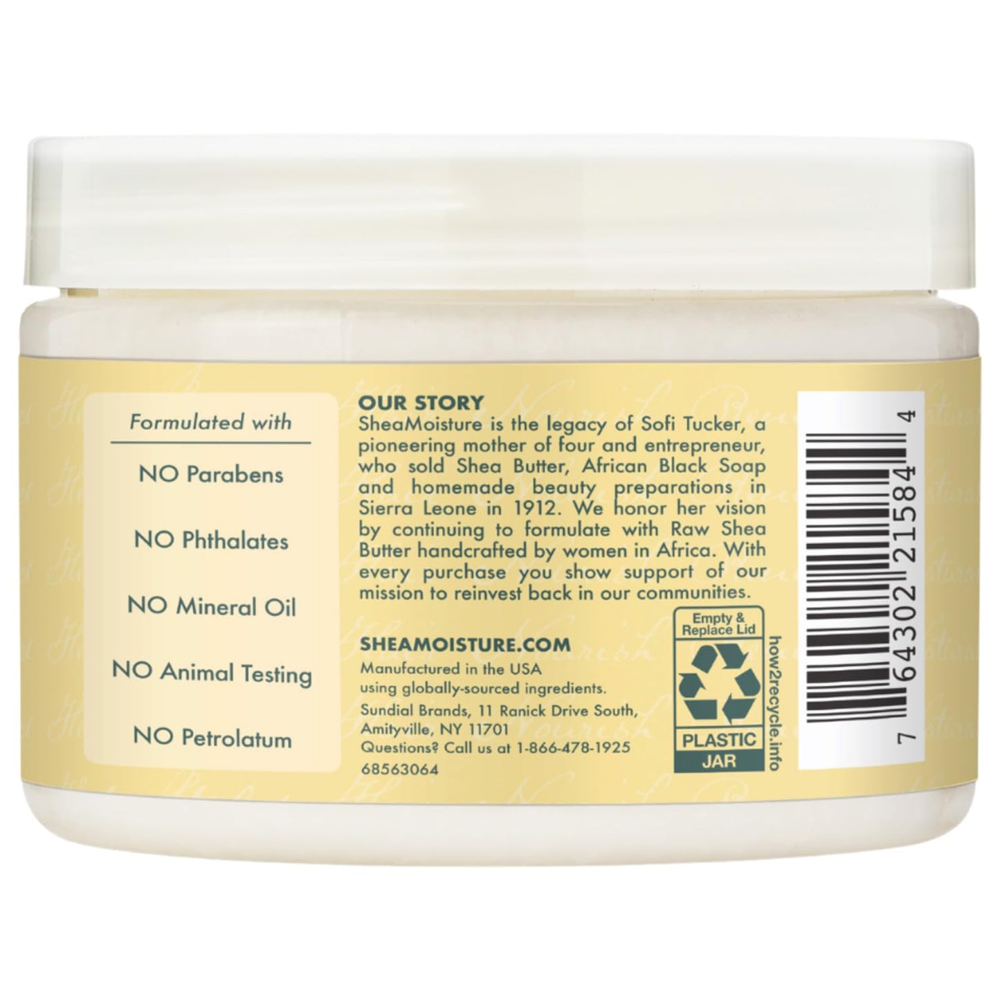 Shea Moisture Leave in Conditioner, 100% Pure Jamaican Black Castor Oil Strengthen & Restore for Healthy Hair Growth, Vitamin E, Curly Hair Products