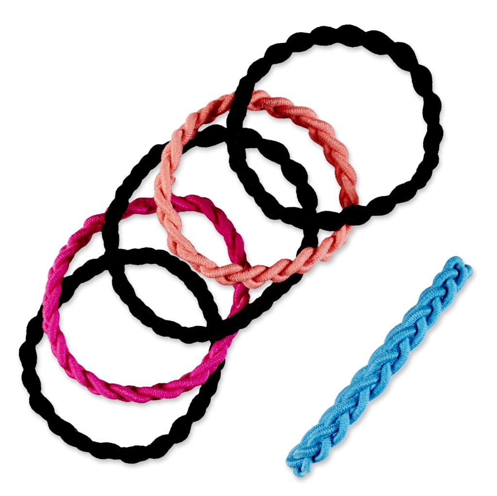 Scunci Everyday and Active Strand Elastics | Assorted Colors | 6-Pcs per Pack | 1-Pack