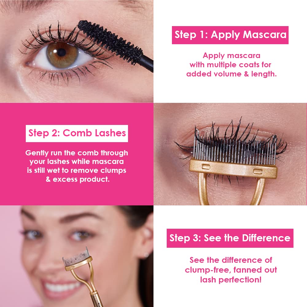 Grande Cosmetics GrandeLASH-SEPARATOR Lash Separating Comb - for Clump-Free, Defined Lashes (0.0003 lb)