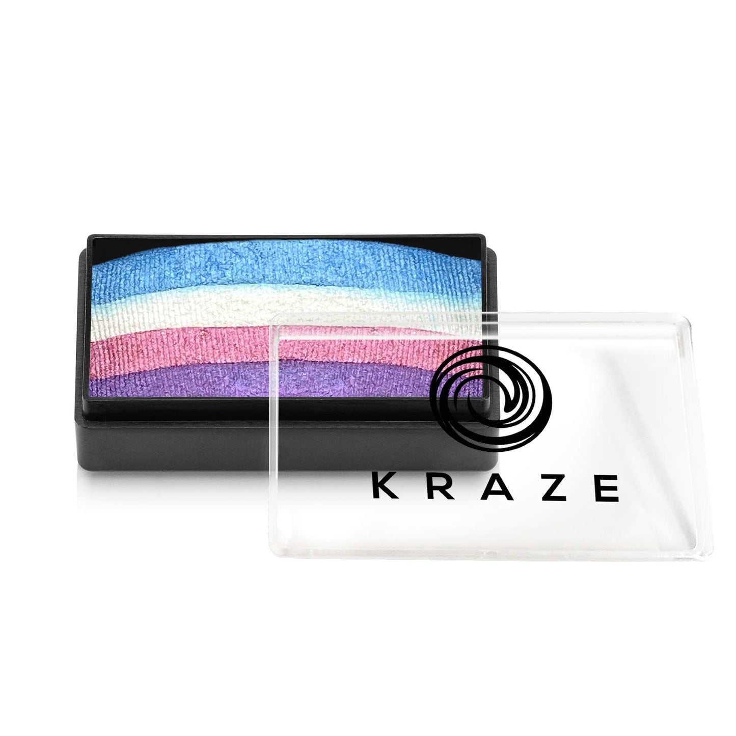 Kraze FX Dome Stroke - Unicorn Shimmer (25 gm), Professional 1-Stroke Split Cake, Hypoallergenic, Non-Toxic, Water Activated Face & Body Painting