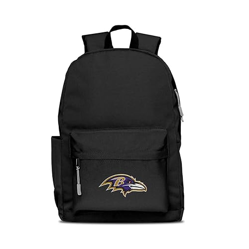 Denco Baltimore Ravens Lightweight 17” Campus Laptop Backpack - Ideal for the Gym, Work, Hiking, Travel, School, Weekends, and Commuting