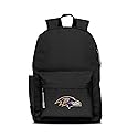Denco Baltimore Ravens Lightweight 17” Campus Laptop Backpack - Ideal for the Gym, Work, Hiking, Travel, School, Weekends, and Commuting