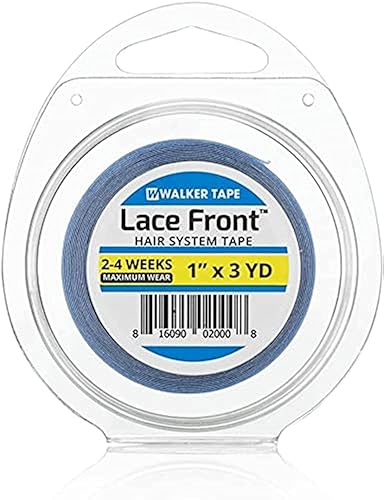 Walker Tape Blue Lace Double Sided Tape Roll 1" x 3 yards for Toupees & Wigs