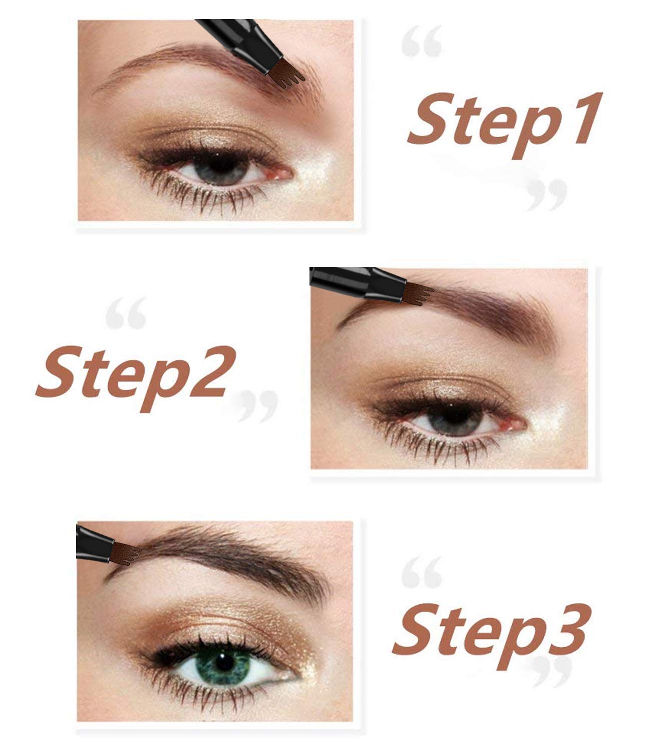 iMethod Eyebrow Pen - iMethod Eye Brown Makeup, Eyebrow Pencil with a Micro-Fork Tip Applicator Creates Natural Looking Brows Effortlessly and Stays