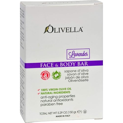 Olivella Face and Body Bar Soap Lavender - 5.29 oz