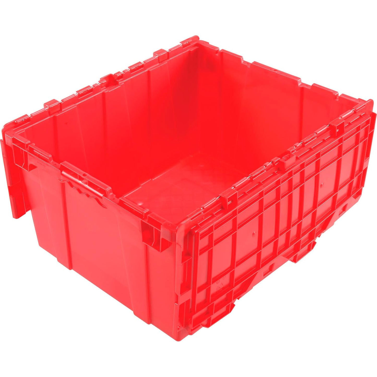 Monoflo Global Industrial Distribution Container With Hinged Lid 23-3/4x19-1/4x12-1/2 Red