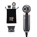Professional Hair Dryer 800W Lightweight & Compact Blow Dryer Powerful Flow Hair Dryers for Travel and Home Concentrator Nozzle Gray