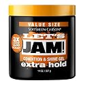 Lets Jam Condition & Shine Gel Extra Hold 14 Ounce Jar (414ml) (6 Pack)