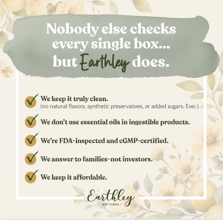 Earthley Wellness Mineral Deodorant PLUS, Natural & Aluminum-Free (2.5oz, Grapefruit-Juniper), Supports Freshness & Skin Health, French Green Clay Beauty and Personal Care Earthley Wellness