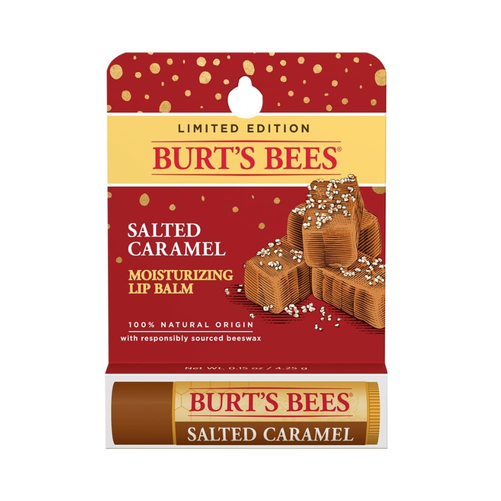 Burts Bees Salted Caramel Moisturizing Lip Balm Lip Balm (Limited Edition) Unisex 0.15 oz