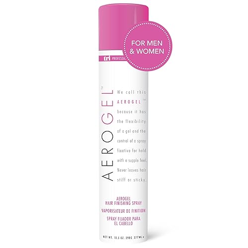 TRIDESIGN Aerogel Hairspray - Strong Hold Hair Finishing Spray for Volumizing & Control, Flexible Styling for All Hair Types, Non-Sticky and Scented