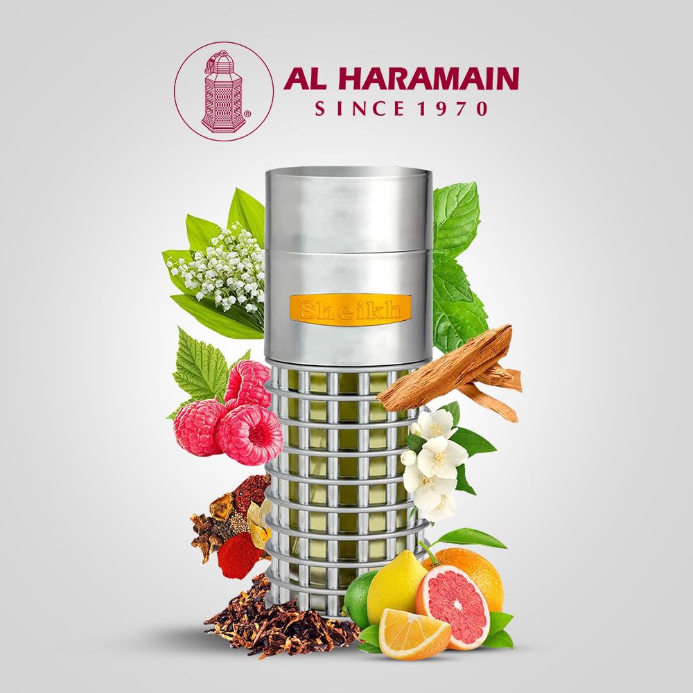 Al Haramain Sheikh Eau de Parfum Spray for Unisex, 2.88 Ounce / 85 ml