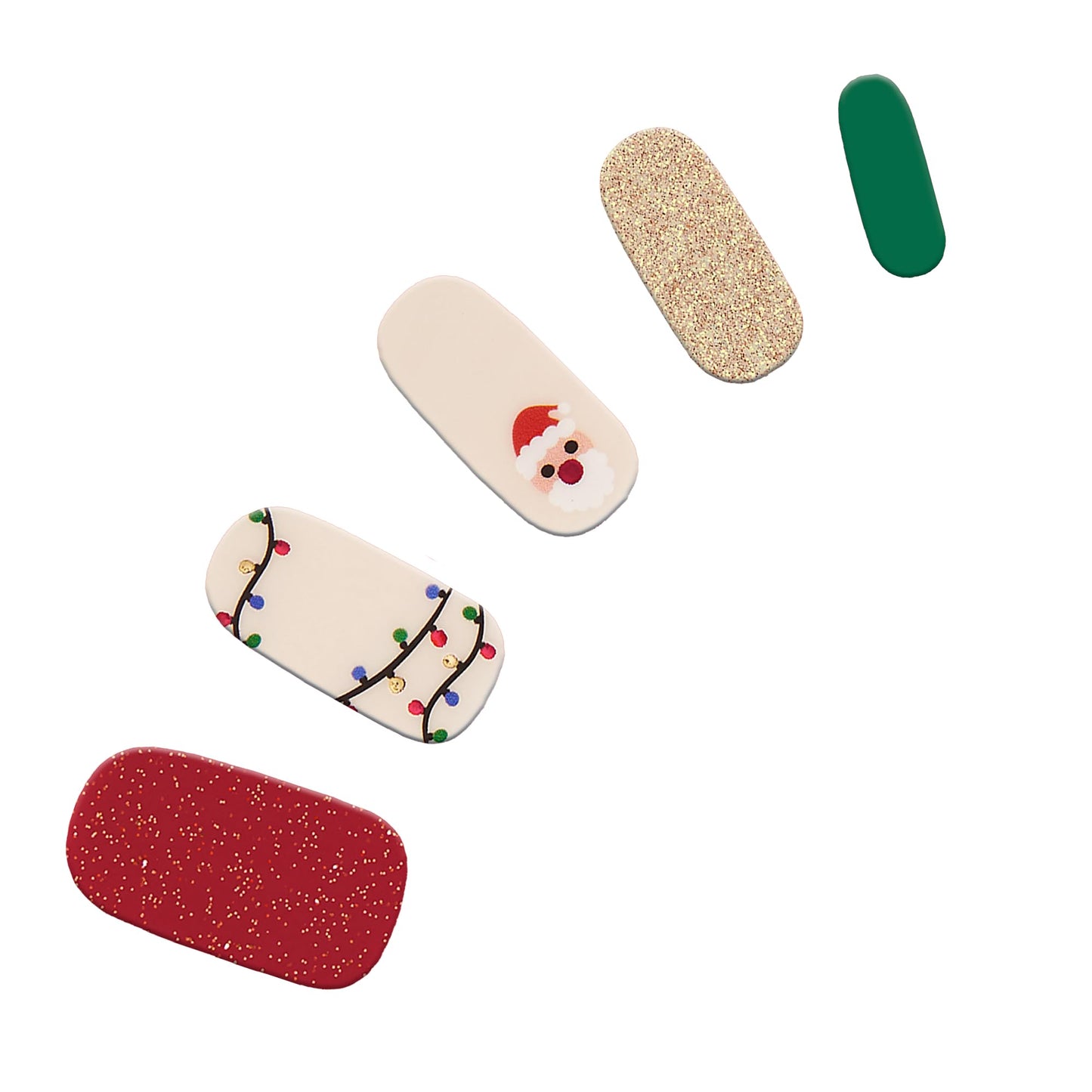 Dashing Diva Gloss Nail Strips - Santa Baby | UV Free, Chip Resistant, Long Lasting Gel Stickers | Contains 32 Wraps, 1 Prep Pad, 1 File Beauty & Personal Care Dashing Diva