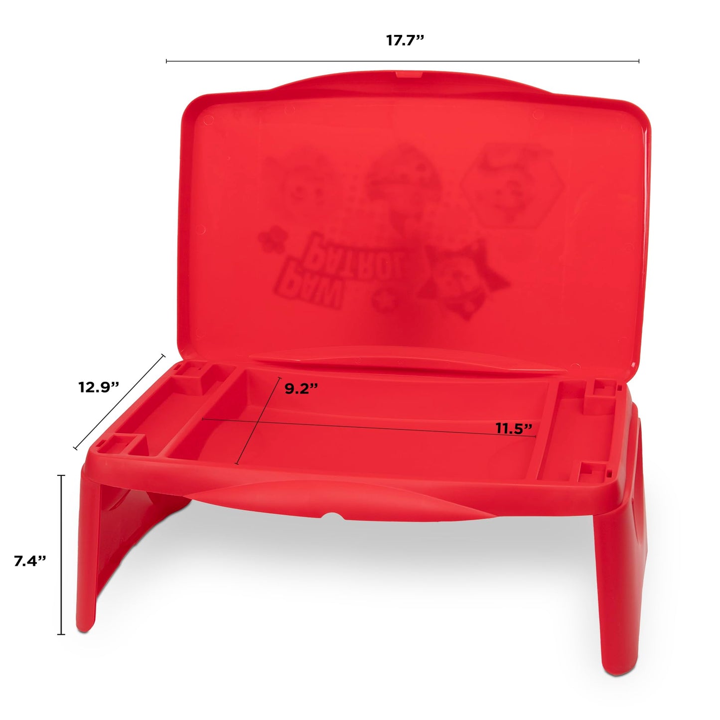 Paw Patrol Kids Lap Desk with Storage - Folding Lid and Collapsible Design - Portable for Travel or use in Bed at Home - Great for Writing, Reading…