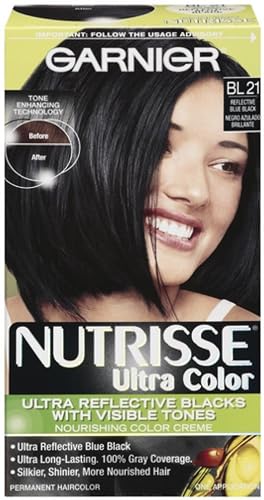 Nutrisse Ultra Color Nourishing Color Creme, BL21 Reflective Blue Black 1 Each (Pack of 3)